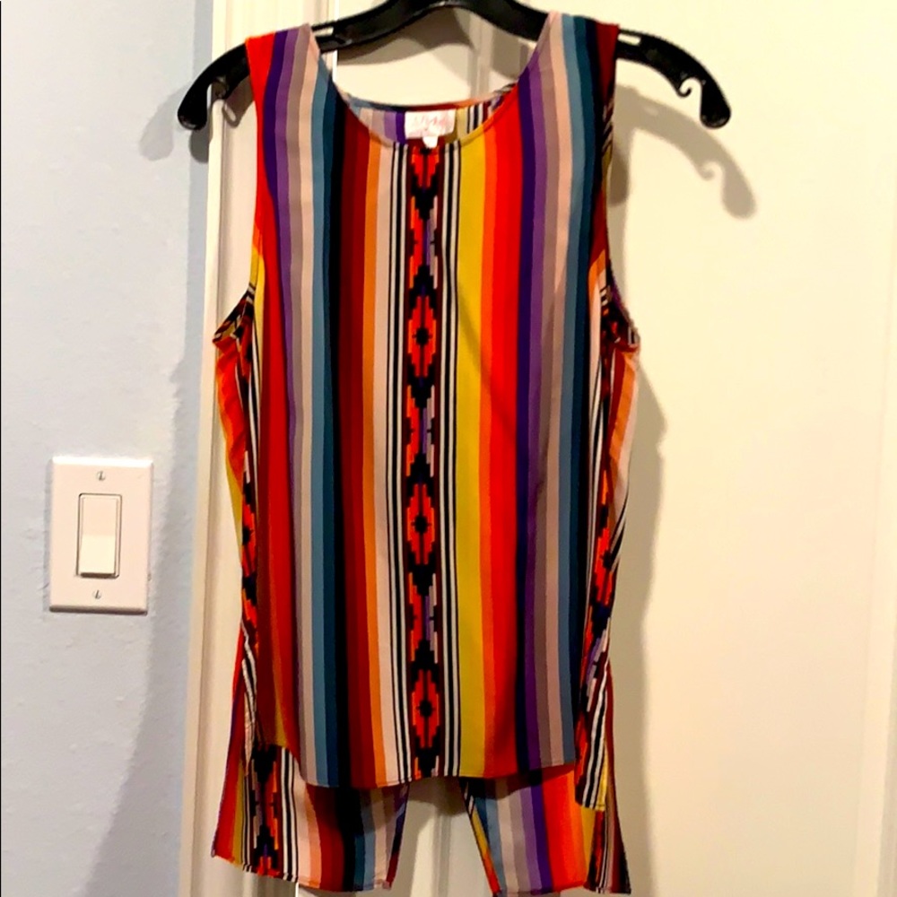 Parker silk open back tank top